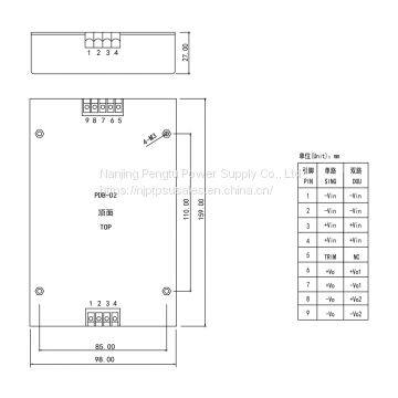 PDB-D2 Series 100-300W Single 12/24/48V Power Converter photo-2