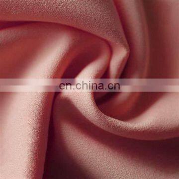 Chinese supplier 75D 92% polyester 8% spandex 4 way stretch moss crepe fabric pants fabric