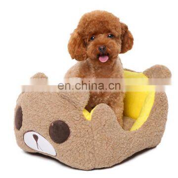 I@home Washable Cute Cartoon Wholesale China Cheap Velvet Pet Dog Beds Furniture