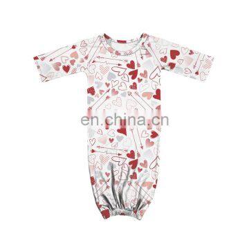 Infant Christmas Raglan Gown Toddler Sleeper Baby Gowns photo-4