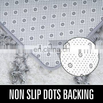 Ultra Soft Modern Area Rugs Shaggy Carpet Floor Home Room Plush Carpet Decor Cotton Tie-Dyed Carpet