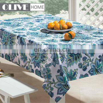 Flowers Fruits Series Printed Spun Polyester LinenTablecloth Rectangle Wholesale Table Linen photo-3