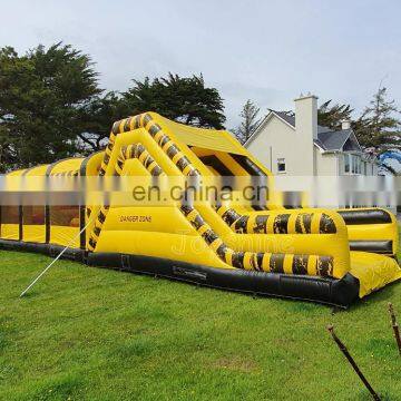 Challenge Wipeout Inflatable Danger Zone Obstacle Course Combo For Sale photo-4