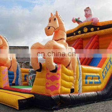 Chariot Inflatable Dry Slide Kids Jumping Castle Bouncer Slide Playground For Sale photo-2