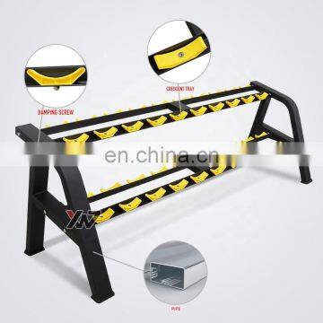 2020 New Design Strength Equipment Gym Dumbbell Plates Set With Rack photo-2