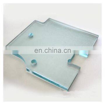 clear laminated glass with tempered with  hole