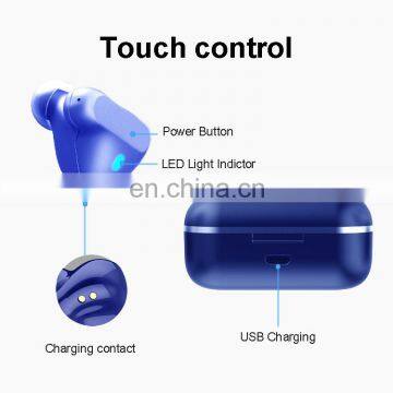 Online Shopping Blue Fashionable Comfortable Design for Entertainmentwireless Earphones Blue Tooth photo-3