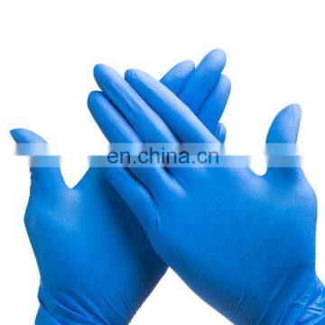 Wholesale Blue Powder Free Nitrile Gloves