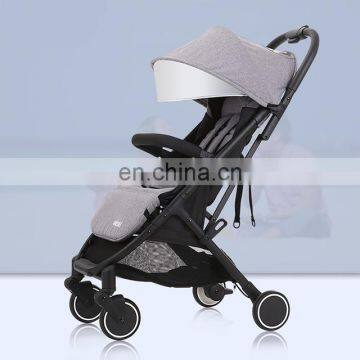 Lightweight Fiber Heated Adjustable Handle Baby Stroller