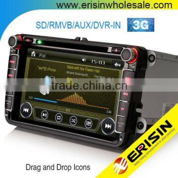 Erisin ES9611V 8" Touch Screen Car Radio with GPS for GOLF 5 6