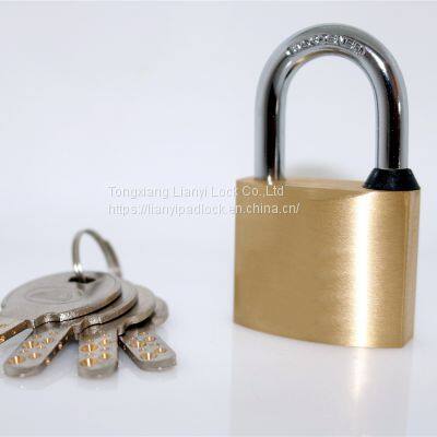 Factory Direct Sale Cheap Good Quality Safety Anti Theft 50mm Brass Padlock With Computer Key