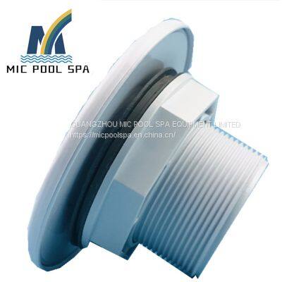 Swimming pool vacuum fitting  with thread without thread nozzle film swimming pool backwater accessories