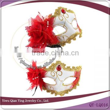 cheap elegant masquerade party mask with side flower