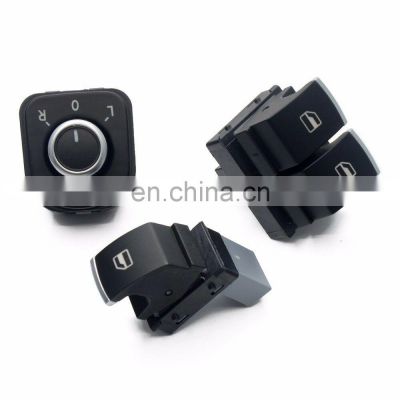 Chrome Window Lifter Control Switch 5K0959855 For VW Passat Sagitar Golf 6