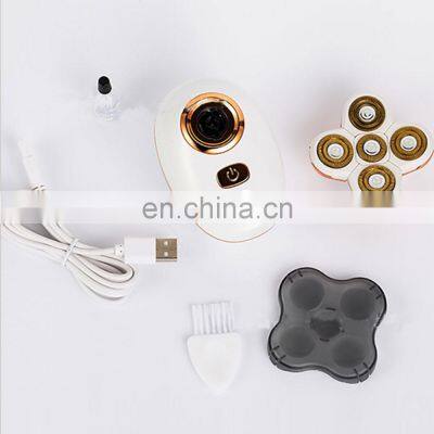 2020 New Model Waterproof Rotary Razor Beard Clipper Hair Trimmer Face 5 Headed Electric Shaver Razor Rechargeable Male Usb OEM photo-2