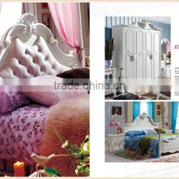 princess bed with modern nice design in bedroom furniture