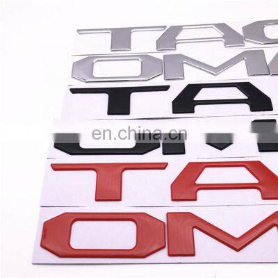 Car Tailgate Raised Letters Name Plate Inserts Custom Rear Trunk Badge Emblem Sticker Decal