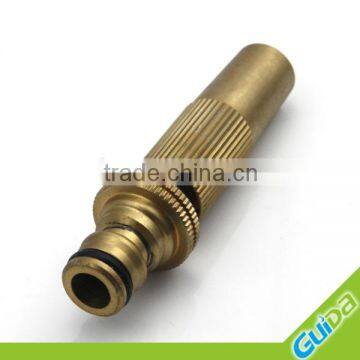 Copper adjustable garden water spray nozzle