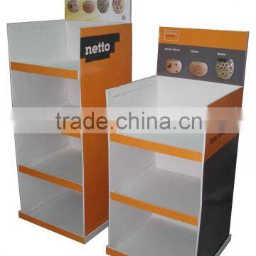 Recyclable Cardboard medicine display rack for supermarket promotion