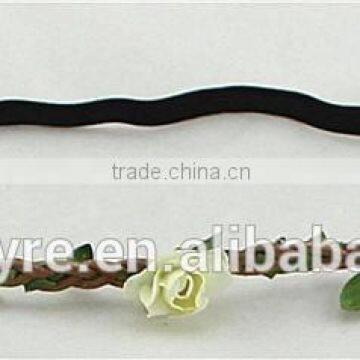 High Quality Artificial Flower Head Wire Wreath For Ladies photo-2