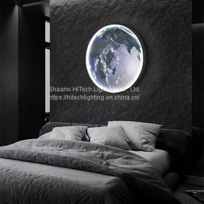 Earth Wall Lamp Design Planet Mural Lights Bedroom Decorative Led Wall Light Sconce Living Room Fresco Home Art Hallway Lighting photo-2