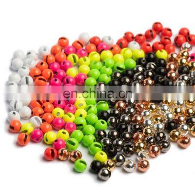 best quality fly fishing for tungsten beads 2.0mm-4.6mm slotted tungsten beads wholesale