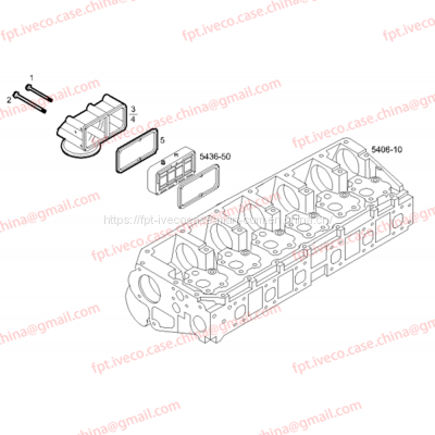 FPT IVECO CASE Cursor9Bus F2CFE612D*J231/F2CFE612A*J098  5802748674  INTAKE ELBOW 16599325/98481254