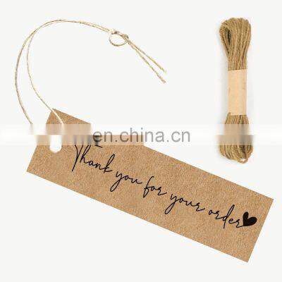 Custom Tshirt Thank You Hangtag String Brand t Shirt Hair Bag Shoe Hang Tag photo-3