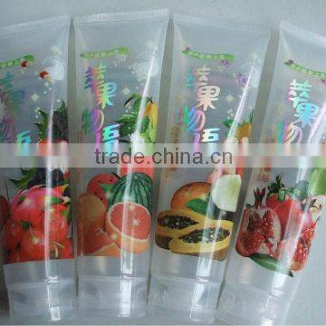 50mm plastic labelling tube cosmetic plastic soft tube plastic tube flip top cap