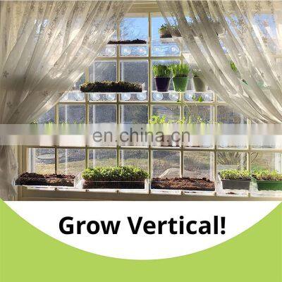 Indoor Plants Garden, Seed Starter Large Strong Suction Cup Acrylic Window Shelf