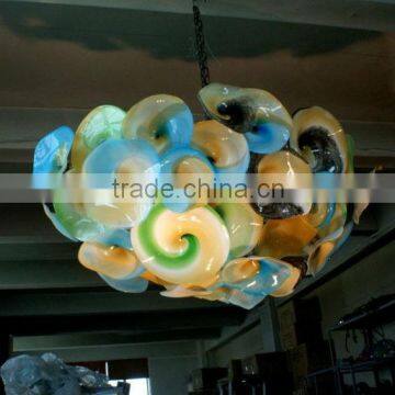 Decorative Oval Italian Glass Flower Chandelier