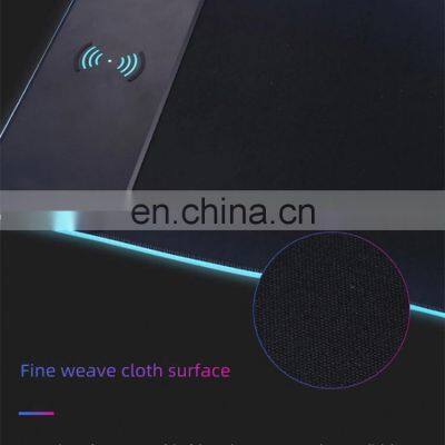 2 in 1 Wireless Mousepads Gamer Rbg Led Mouse Pad Wireless Phone Charger photo-4
