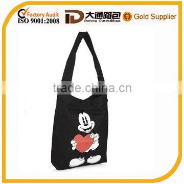 Black Canvas Grocery Shopping Bag Shopping Bag Reusable