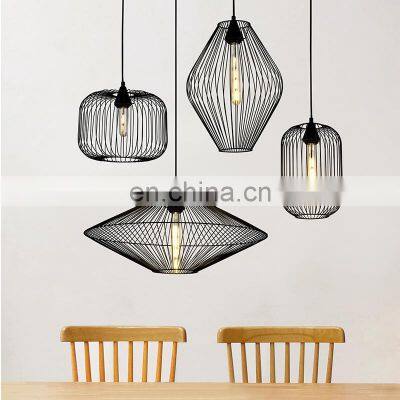 HUAYI Cheap Price Iron Hotel Restaurant Indoor Ceiling Hanging Modern Chandelier Pendant Light