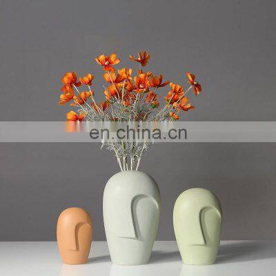 ENO New creative Nordic modern simple face ceramic vase