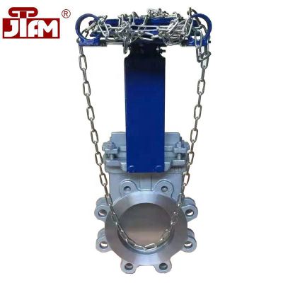 Manufacturer's direct selling sprocket stainless steel knife gate valve