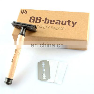 Eco-friendly  Wood Handle  Shaving Safety Razor