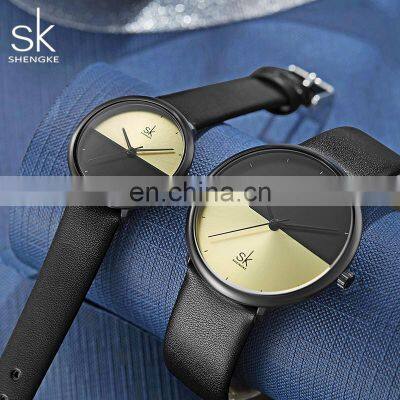 SK Pair Watches For Lover Valentine Gift Leather Couple Wristwatch Luxury For Wife Mens Watch Sets Pairs Watches Couple