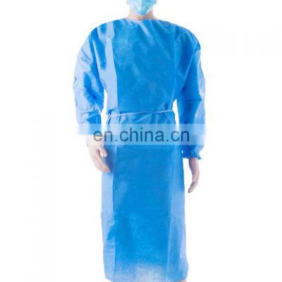 High quality Disposable Blue Isolation Gown medical disposable gown