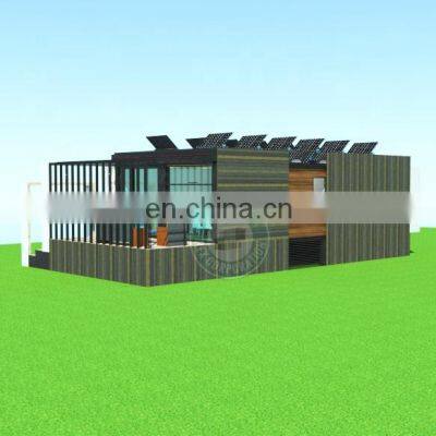 High Class Two Rooms with Bath Container Modular House Solar Powered Container Home in Saudi Arabia