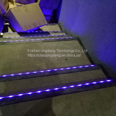 whoesale chinese manufacturer Upward blue dot light emitting carpet step stair light for cinema