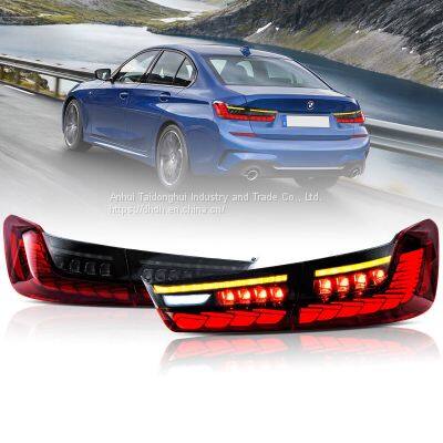LED Gts Tail Lights for 2019-2023 BMW 3-Series G20 G80 M3 Red Lamps