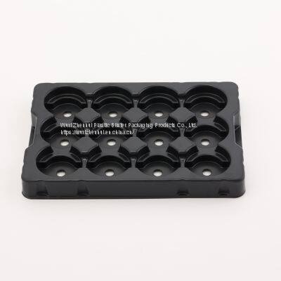 black PS vacuum forming blister packaging protective trays