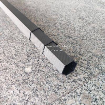 High Stiffness Hexagon Carbon Tubes 3K Twill Carbon Fiber Hexagonal Tubing Made in China