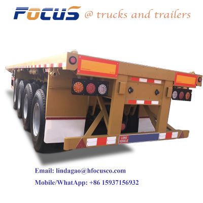 4 Axle Skeleton Container Semi Trailer For Sale,3 Axle 20FT 40FT Skeleton Container Trailer Frame With Airbag Suspension