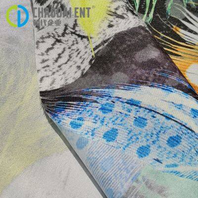 Brushed Printed 190T 100%OCEAN Recycled Polyester Pongee Fabric for Shopping Bags Umbrellas Luggage photo-4