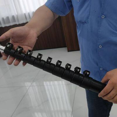 18m 60ft length anti-rotation carbon fiber telescopic poles made in China