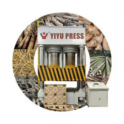 High Strength Fumigation-Free Hot Press Machine for Pallet Compressed Wood Sawdust Pallets Machine