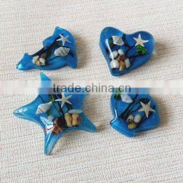 Custom Fridge Magnet Resin Magnet with Sealife Decoration Factory