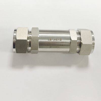 Stainless Steel Double Ferrule Valve 316L for High Purity Systems 1/4